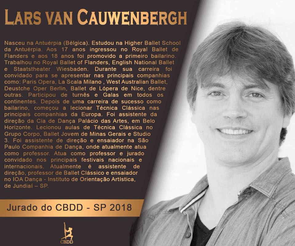 Lars van Cauwenbergh como jurado do CBDD (Conselho Brasileiro da Dança) – SP 2018