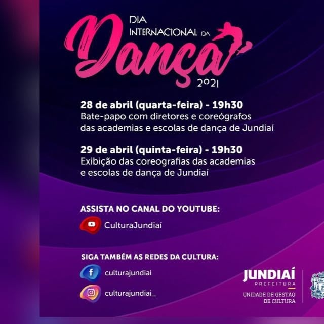 Dia Internacional da Dança – Live Cultura Jundiaí