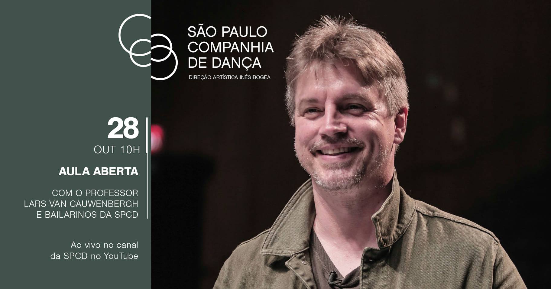 Aula Aberta ao vivo com Lars van Cauwenbergh e Bailarinos São Paulo Companhia de Dança