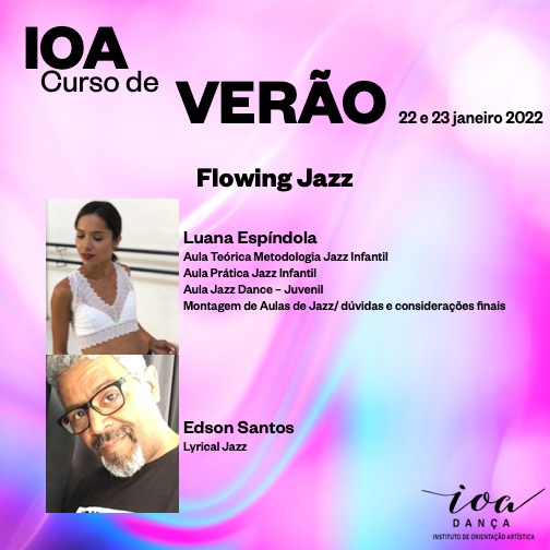 IOA Curso de Verão – Flowing Jazz – 22 e 23 de janeiro – PRESENCIAL