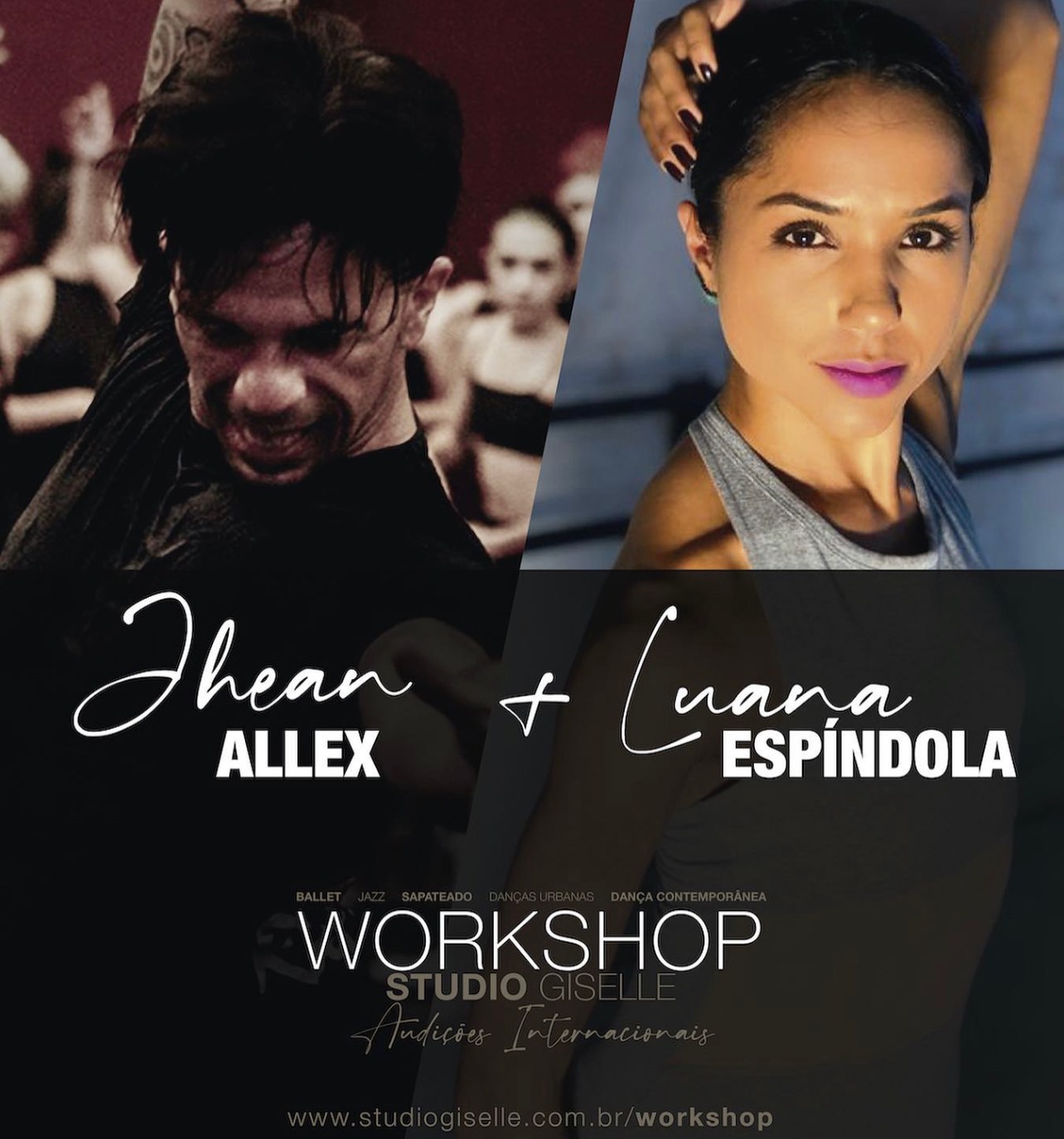 Luana Espíndola ministra Workshop no Studio Giselle Danças com Jhean Allex