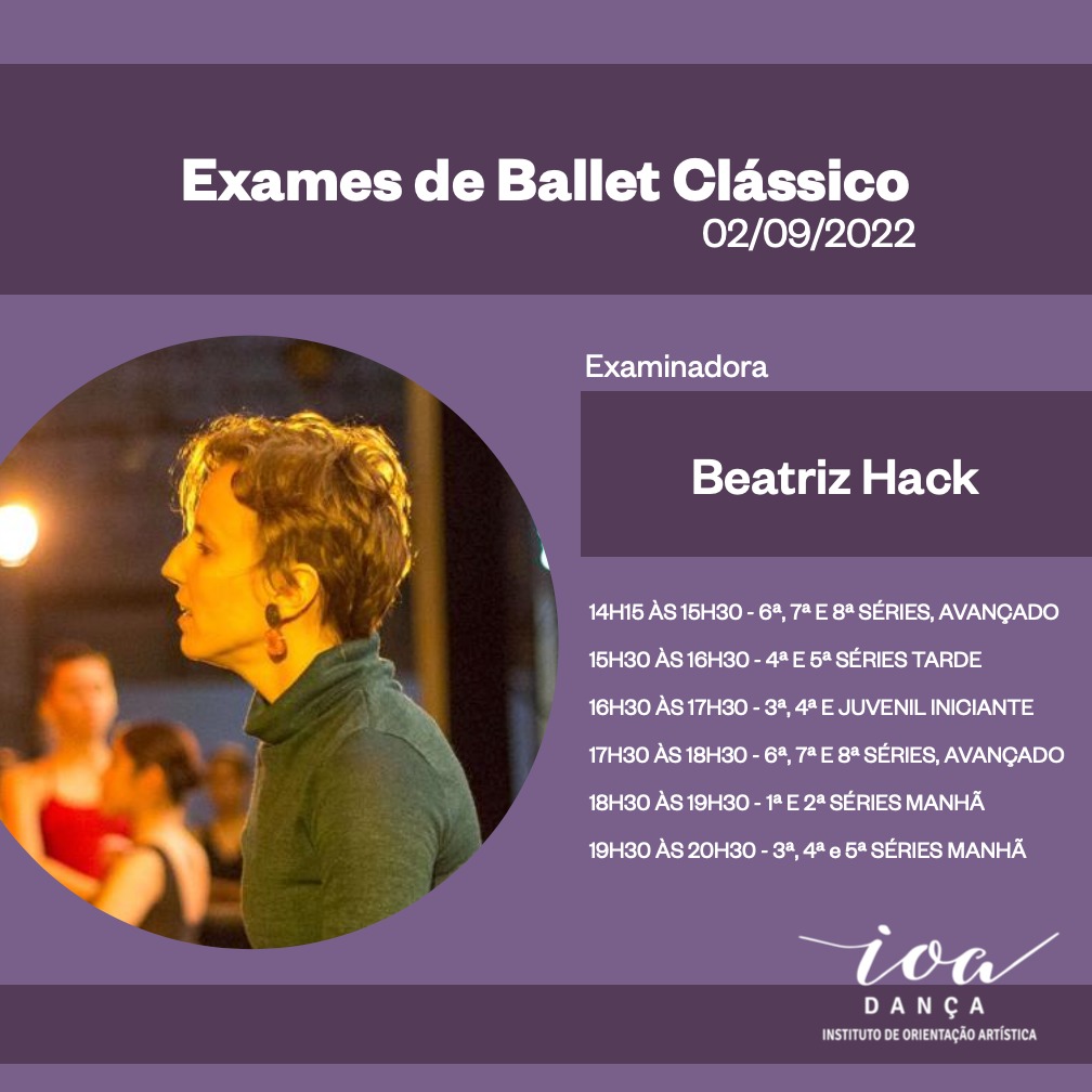 Exames de Ballet Clássico 2022 – Beatriz Hack