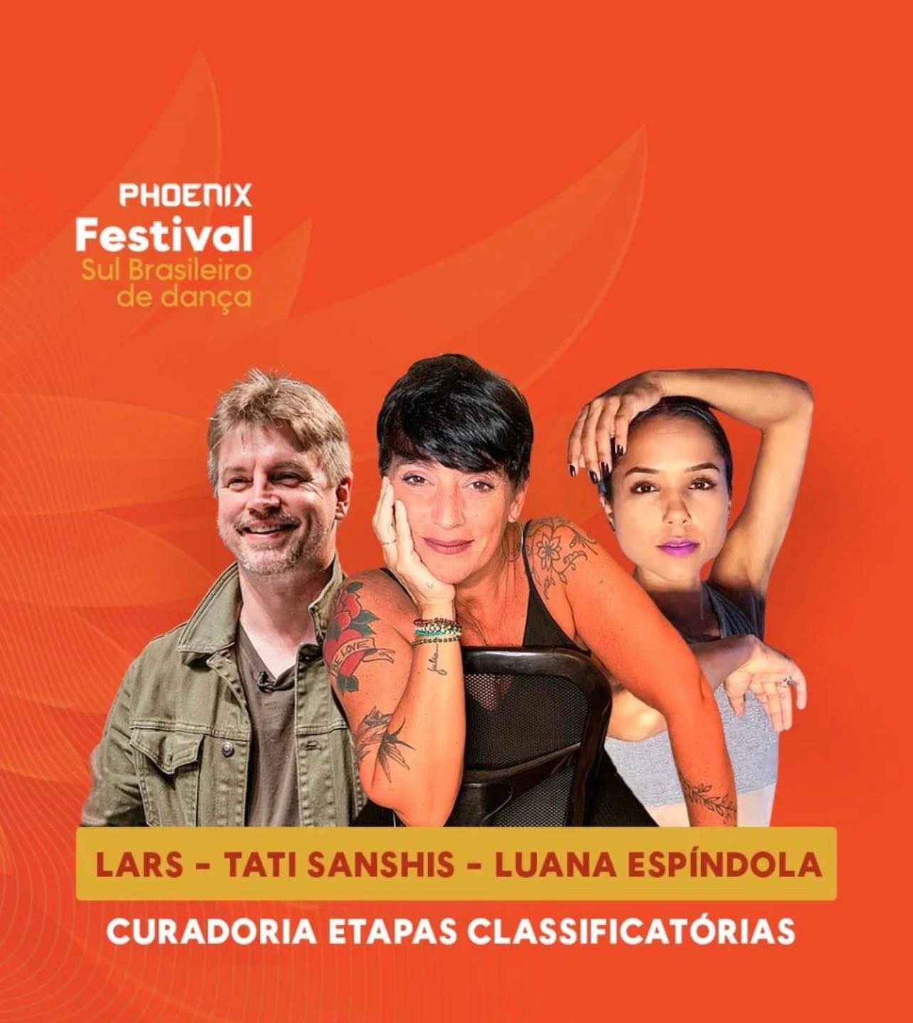 Luana e Lars como jurados e professores no Phoenix Festival Sul Brasileiro – SC