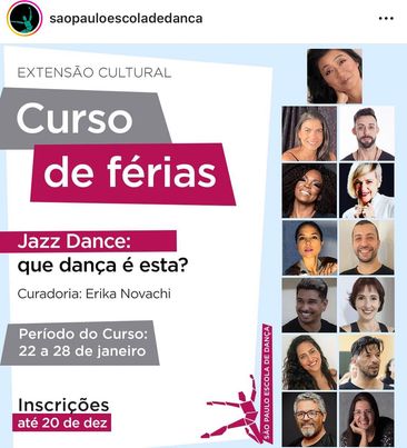 Luana Espíndola ministra aulas no Curso de Férias “Jazz Dance: Que dança é esta?”, da SPED