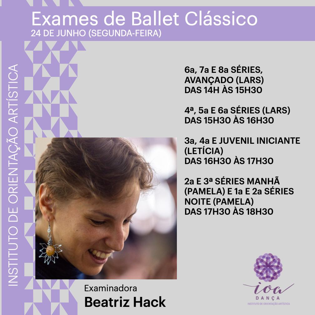 Exames Internos de Ballet Clássico