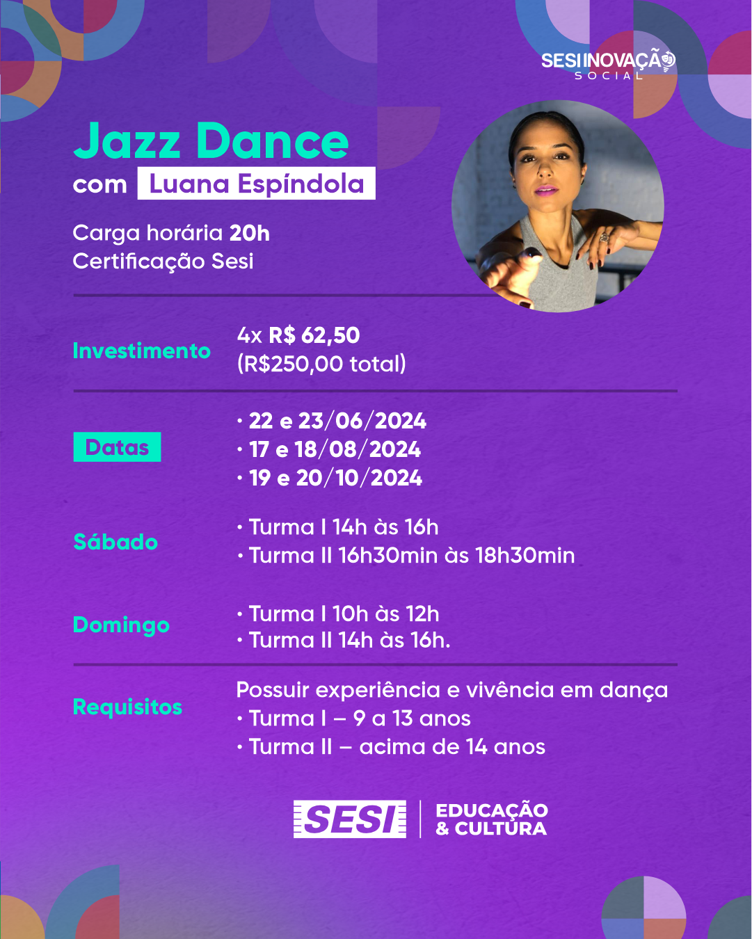 Luana Espíndola ministra curso no Sesi Cuiabá – Mato Grosso