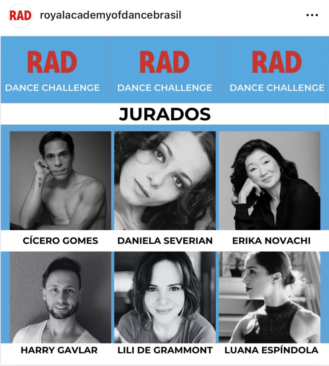 Luana Espíndola jurada do RAD Dance Challenge