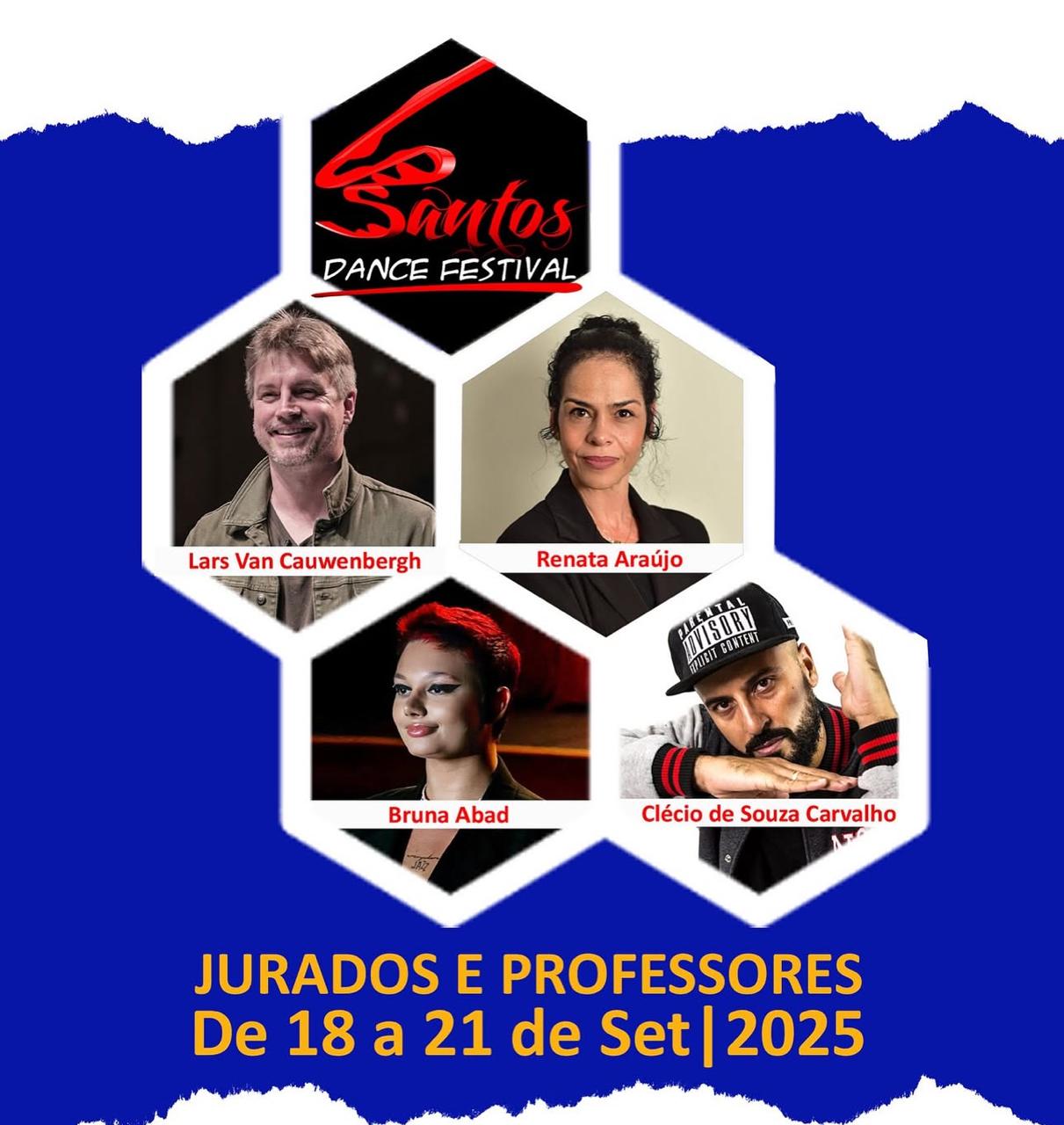Lars van Cauwenbergh jurado e professor convidado do Passo de Arte Santos Dance Festival 2025 – Santos – SP