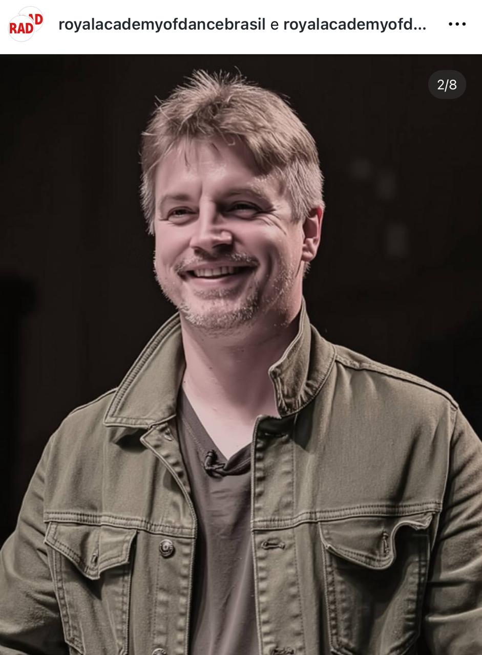 Lars van Cauwenbergh professor oficial do THE MARGOT FONTEYN INTERNATIONAL BALLET COMPETITION BRAZIL 2025
