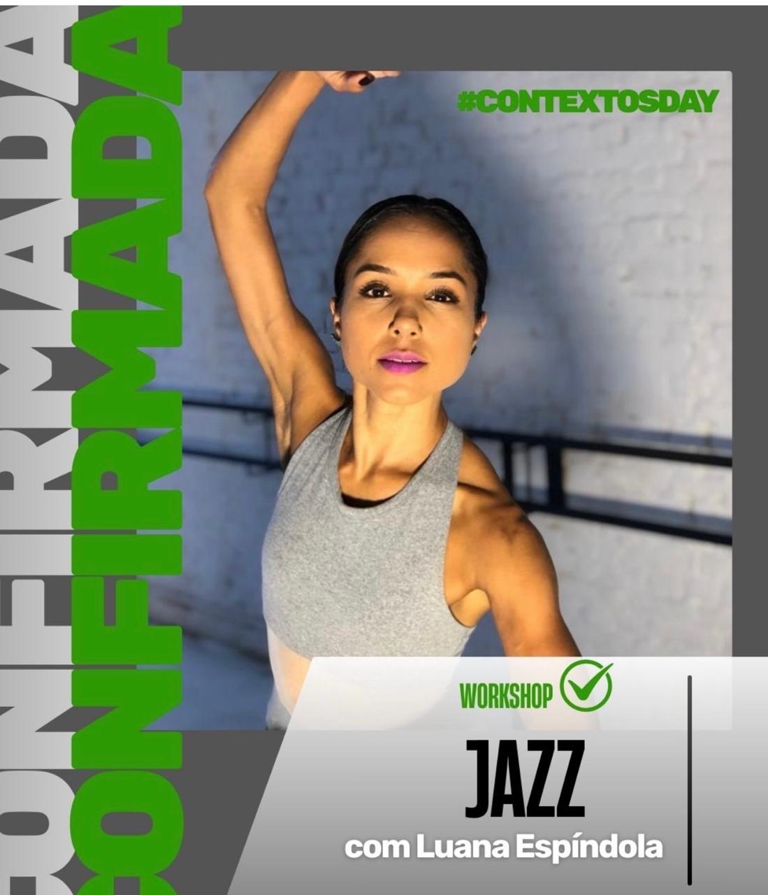 Luana Espíndola ministra workshop de Jazz Dance no Contextos Day – SP
